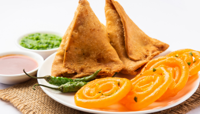Samosa, Jalebi