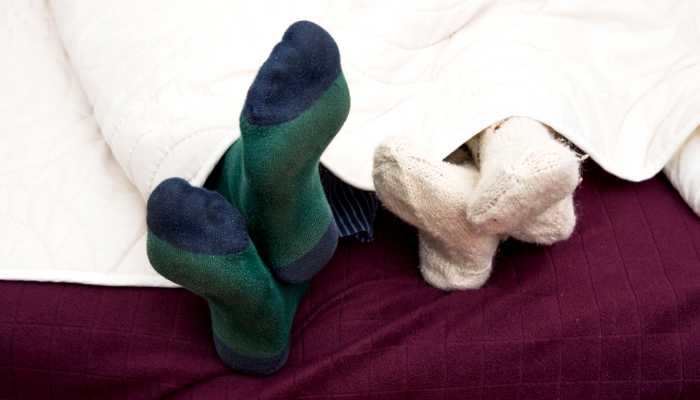 Sleeping in Socks or Sweaters