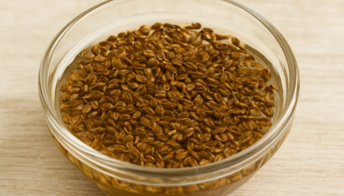 Overnight Soaked Ajwain Water